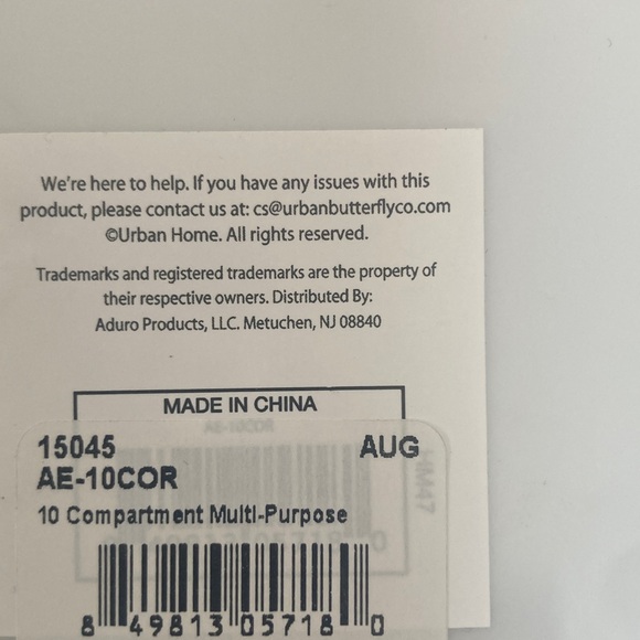 10 compartment multi use revolving organizer faux marble look - Picture 11 of 12